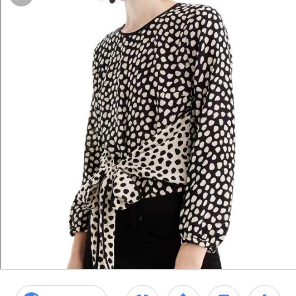 J. Crew pebble silk shirt, 0